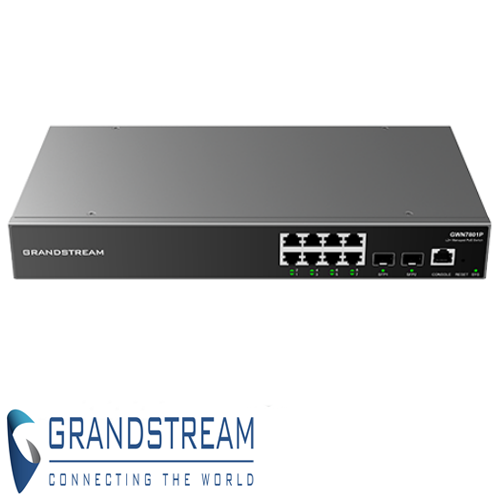 Grandstream GWN7801P 8-Port Gigabit Layer 2+ Managed PoE Network Switch ...
