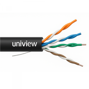 UNV CAB-LC2110B-IN AWG24 PE Outdoor Solid Cat5e UTP (Black)