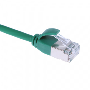 Cat6A U/FTP 0.25m Green LSZH Comfort Extra Slim Patch Cable